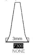 Speculum Ear Tip Round Tip Plastic 3 mm Disposable Otoscope Otrec (1000/PK 10PK/CS) by SpecLinc  ID 7300